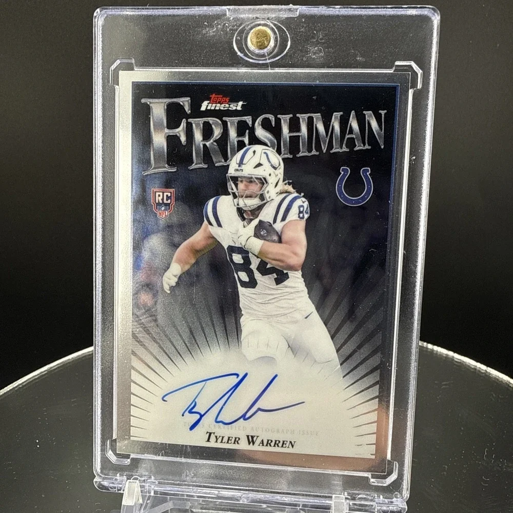 Topps Finest 2025 Tyler Warren Colts RC Auto Freshman Autographs FFA-TW